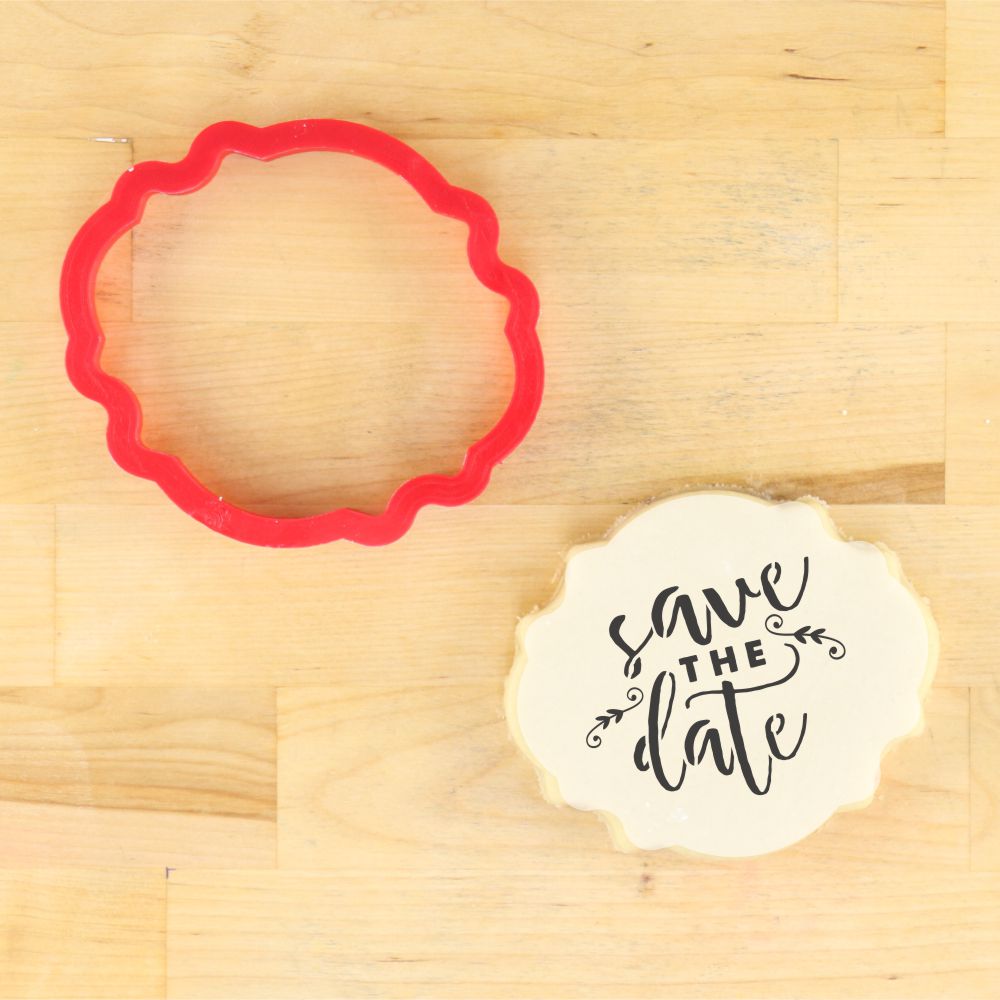 Save the Date Invitation Cookie Stencil