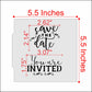 Save the Date Invitation Cookie Stencil