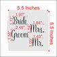 Wedding Couple Message Cookie Stencils