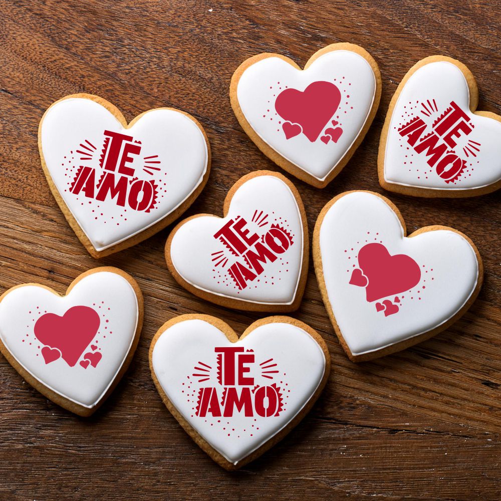 Te Amo Cookie Stencil