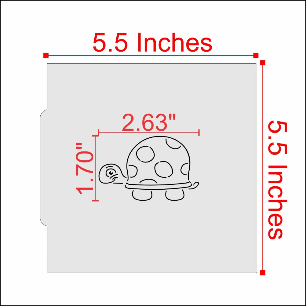 Measurements for the Animals PYO Cookie Stencil Kit