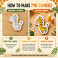 Giraffe Paint Your Own Cookie Stencil