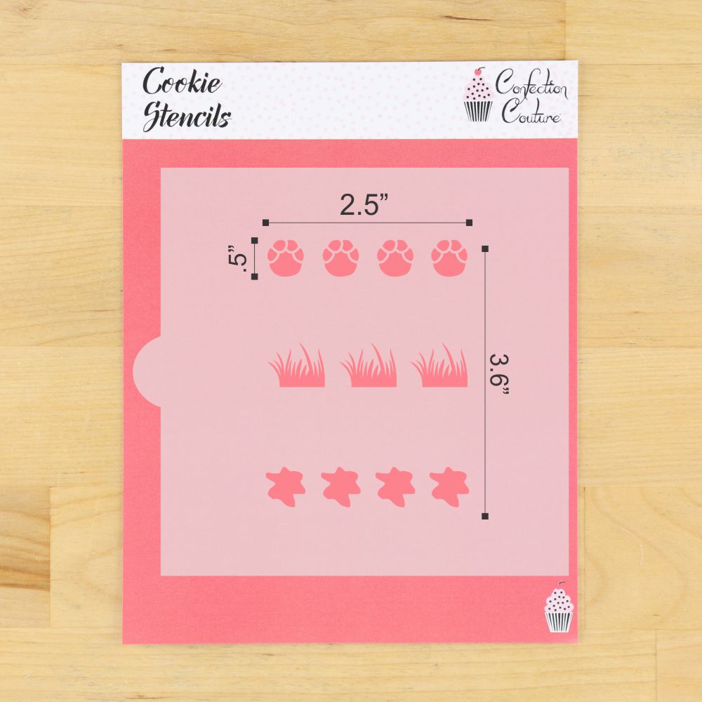 Animal Paw PYO Paint Palette Cookie Stencil