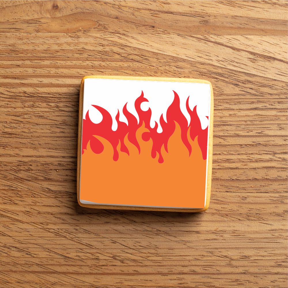 Flames Cookie Stencil Edger
