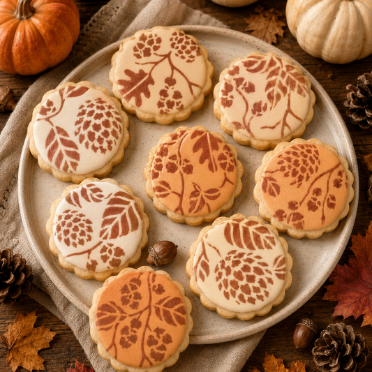 Autumn Bramble Cookie Stencil
