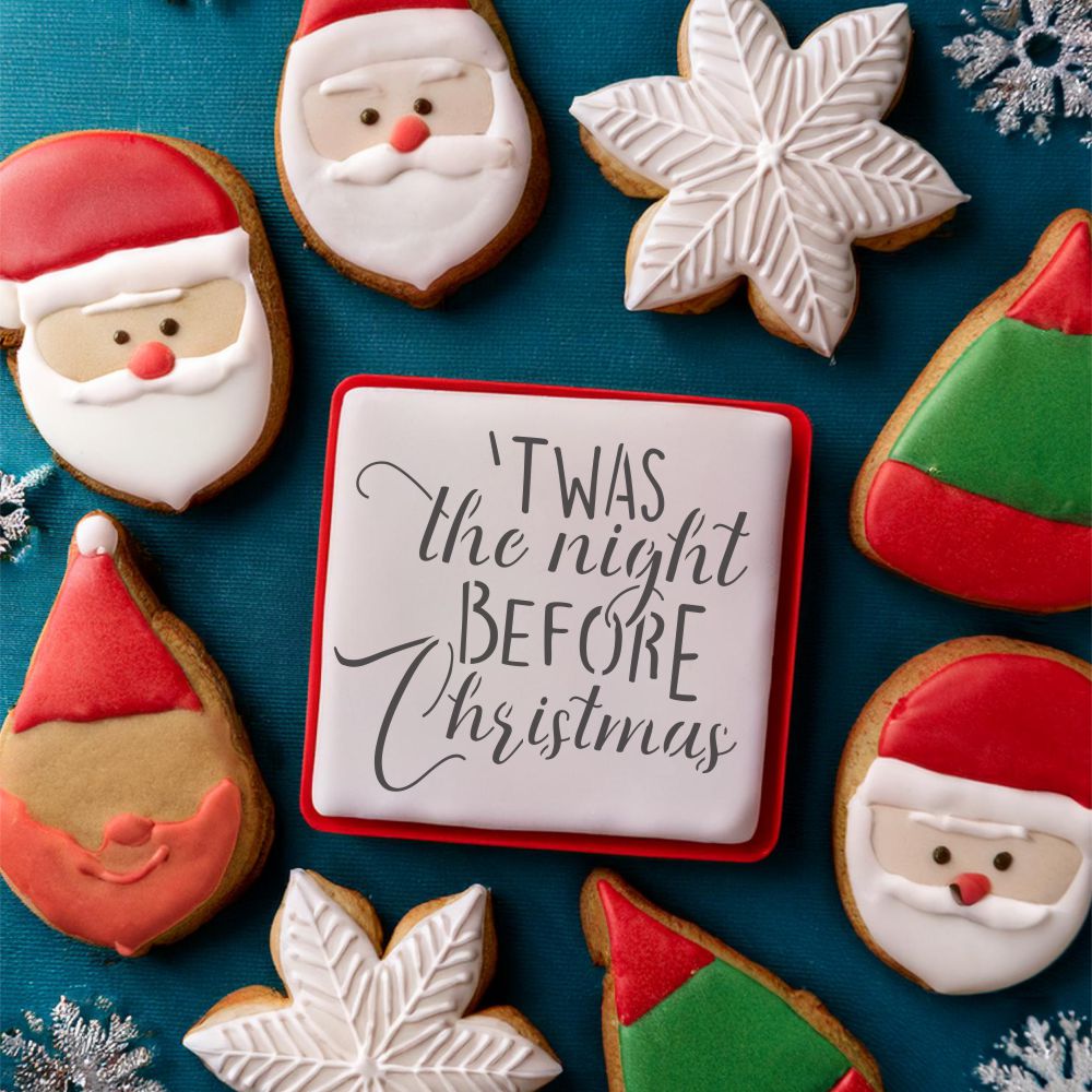 The Night Before Christmas Cookie Stencil