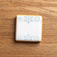 Cookie decorated using the Snowflakes Cookie Stencil Edger
