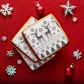 Nordic Christmas Sweater Background Cookie Stencil