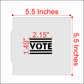 Vote Message Cookie Stencil With Cookie Cutter