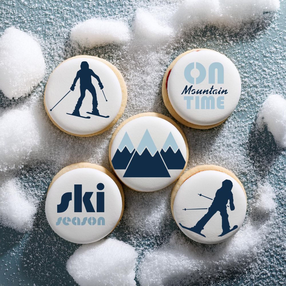 Skiing Cookie Stencil Bundle