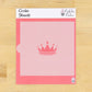 Crown Cookie Stencil for Princess Birthday Cookies Design 6