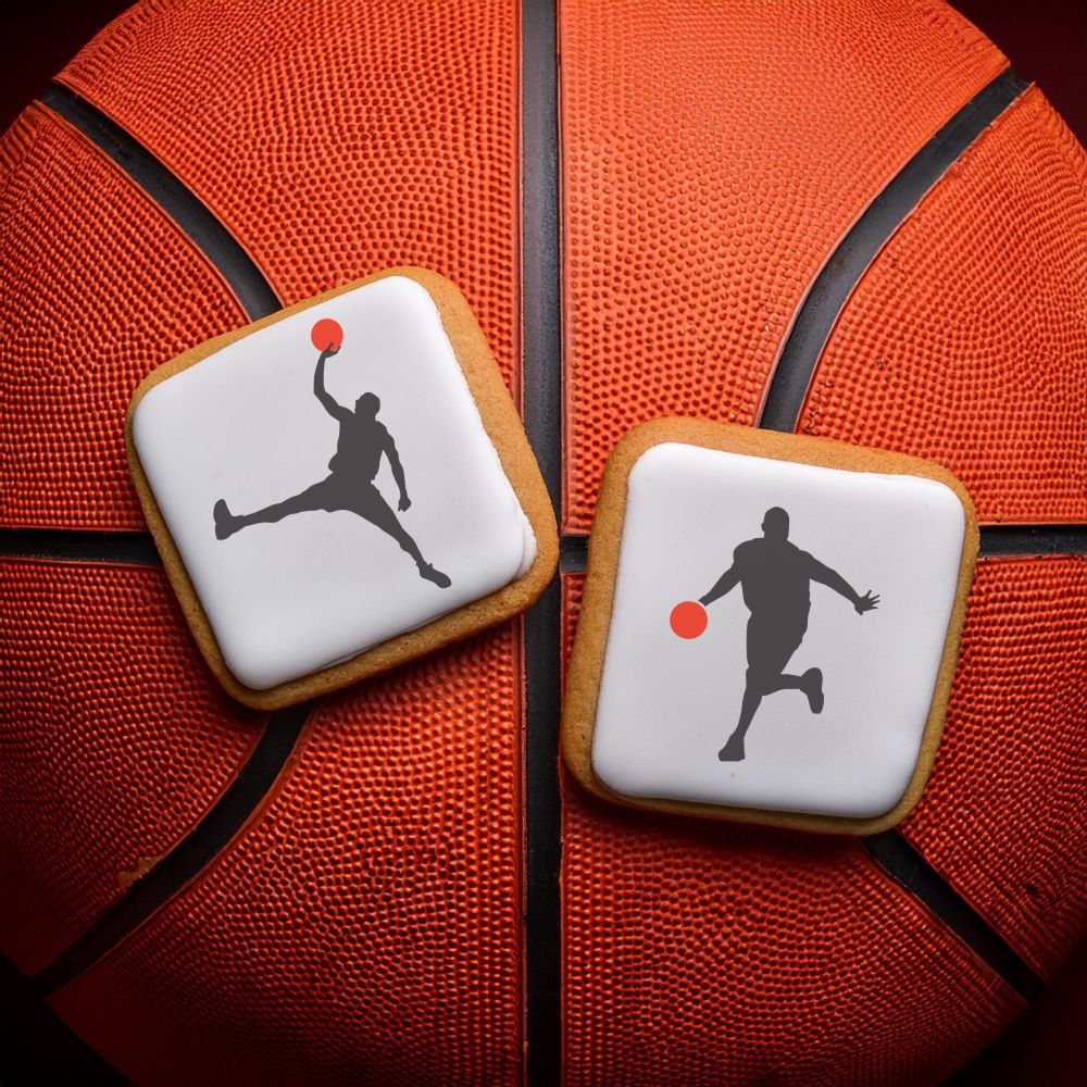 Basketball Player Cookie Stencils