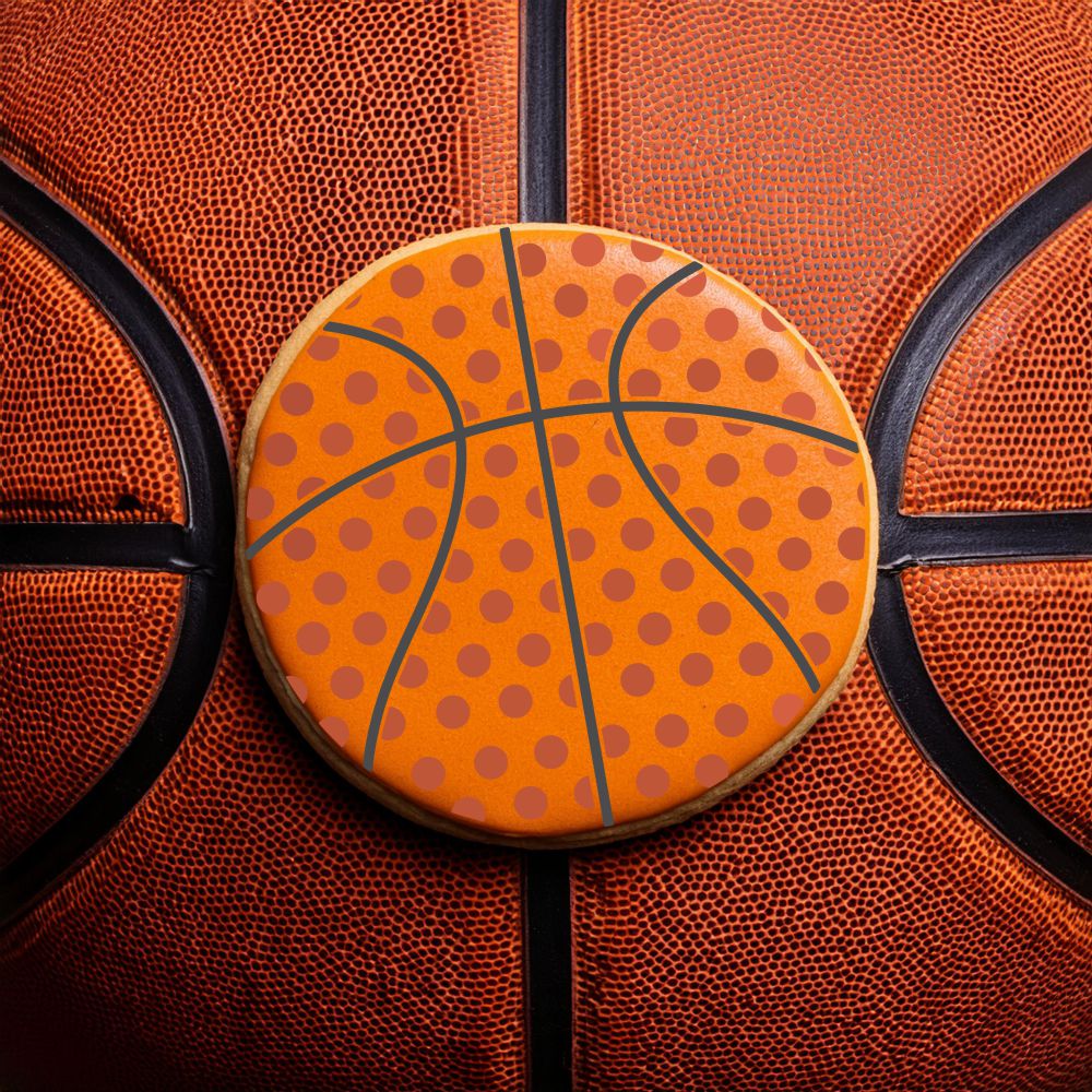 Basketball Cookie Stencil