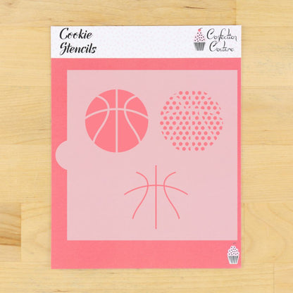 Basketball Cookie Stencil