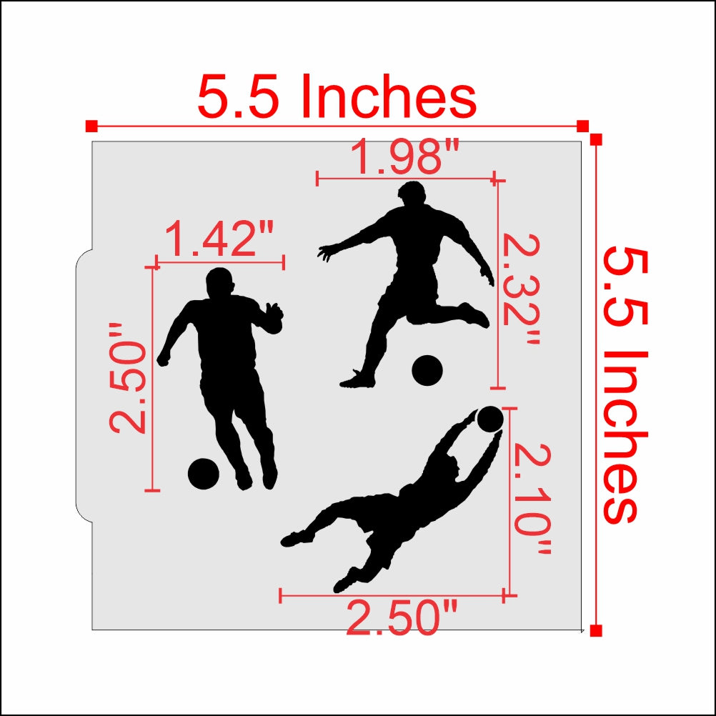Soccer Cookie Stencil Bundles