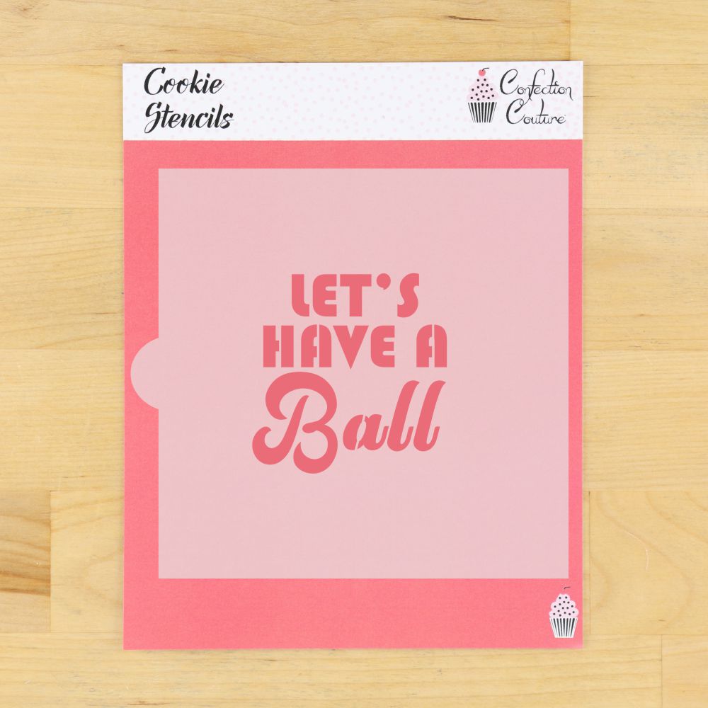 Let's Have a Ball Soccer Cookie Stencil