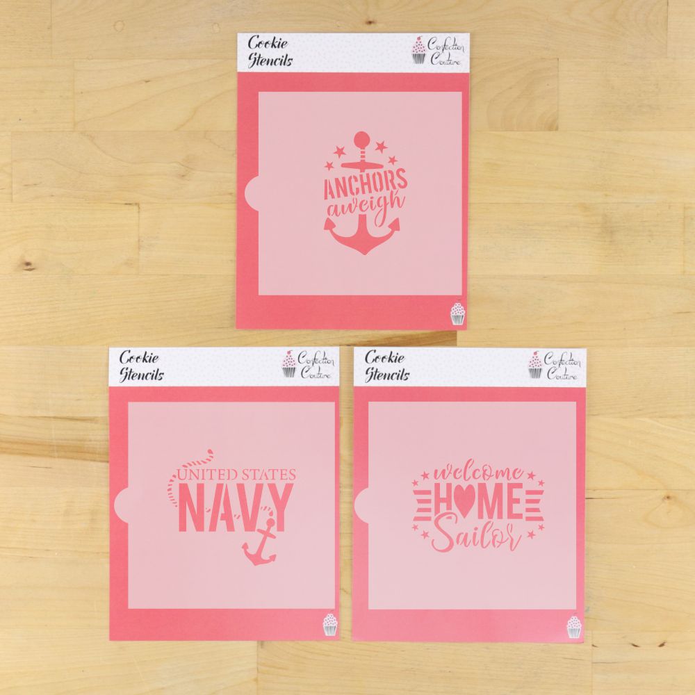 Anchors Aweigh Cookie Stencil