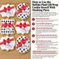 Buffalo Plaid Gift Wrap Cookie Stencil With Masking Piece