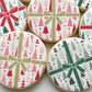 Abstract Tree Gift Wrap Cookie Stencil With Masking Piece