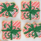 Candy Cane Gift Wrap Cookie Stencil With Masking Piece