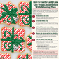 Candy Cane Gift Wrap Cookie Stencil With Masking Piece