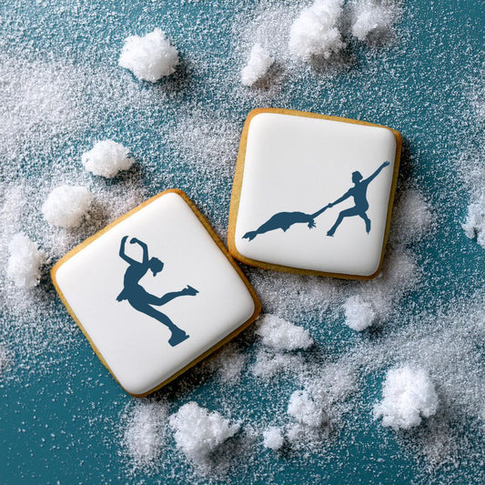 Figure Skating Cookie Stencils