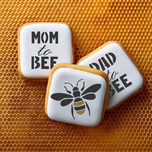 Mom and Dad to Bee Cookies for a baby shower