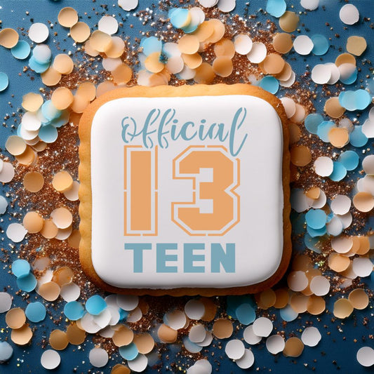 Official Teen Birthday Cookie Stencil