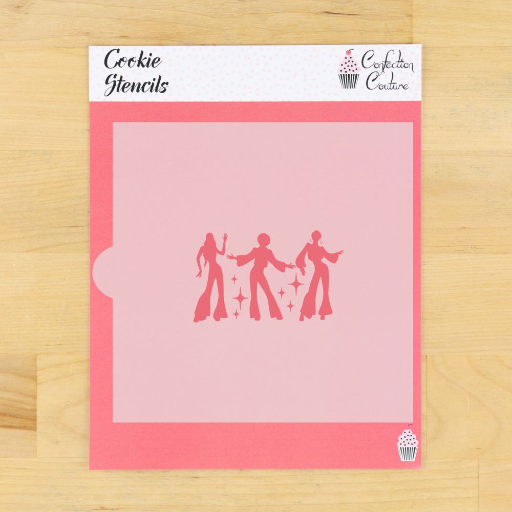 Disco Dancers Cookie Stencil