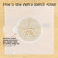 Sand Dollar Round Cookie Stencil 3 Pc Set