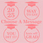 Custom Graduation Cookie Stencils