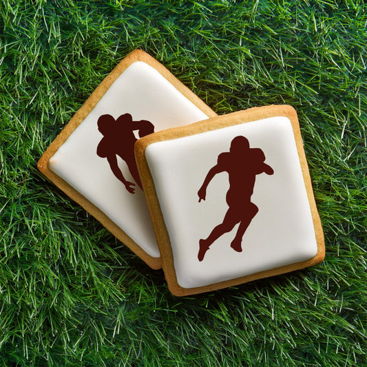 Football Players Cookie Stencils