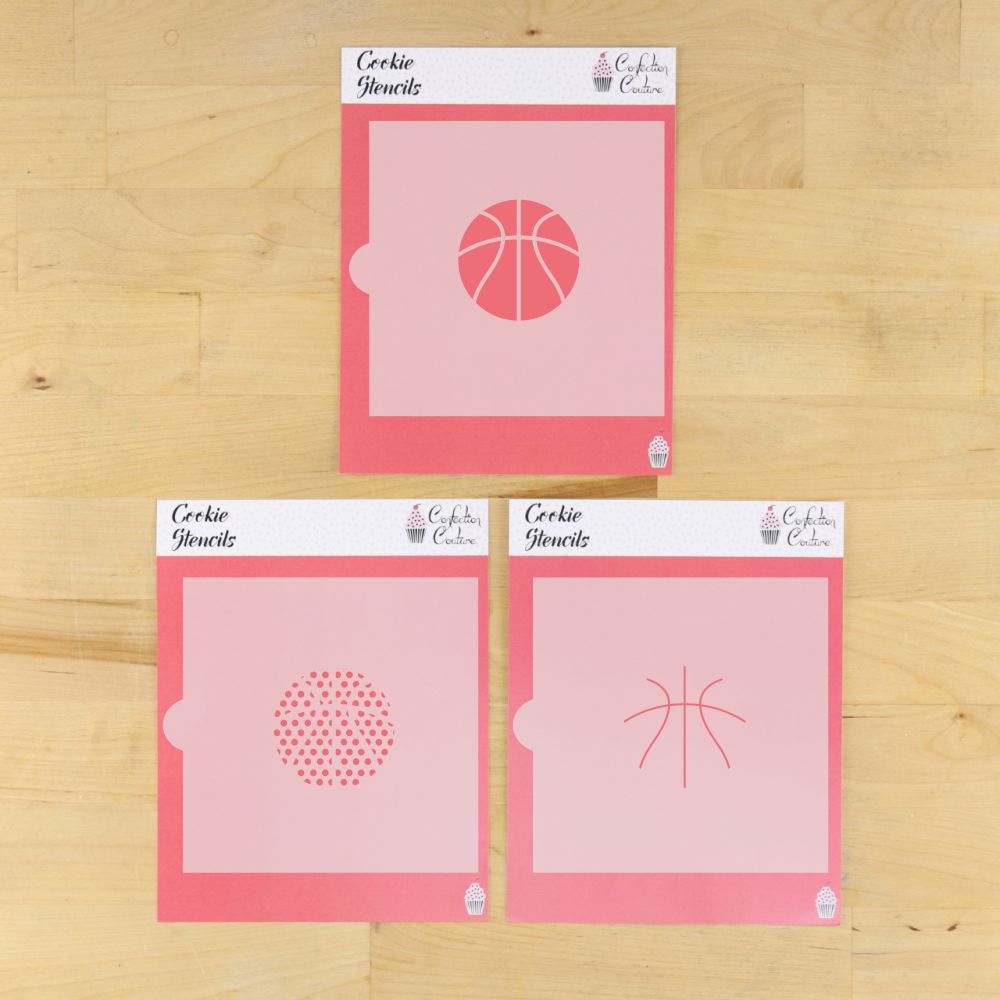 Basketball Cookie Stencil