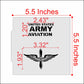 United States Army Aviation Cookie Stencil