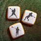 Male Lacrosse Players Cookie Stencil