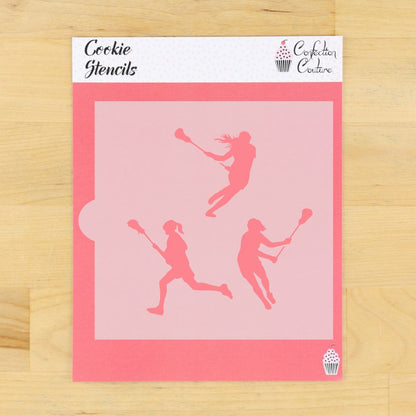 cookie monsters lacrosse Female Lacrosse Players Cookie Stencil