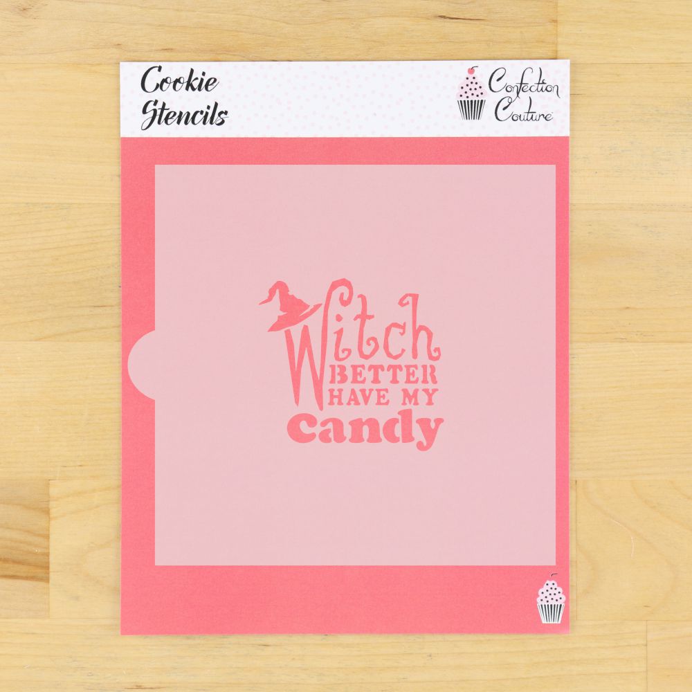 Boo Witch Halloween Cookie Stencil 3 Piece Set