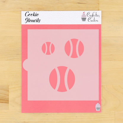 Tennis Ball Cookie Stencil