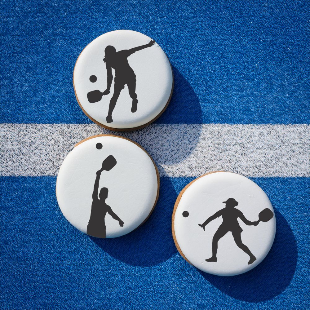 Women Pickleball Player Cookie Stencils