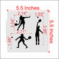 Women Pickleball Player Cookie Stencils