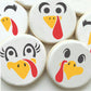 Turkey Faces Thanksgiving Cookie Stencil Set