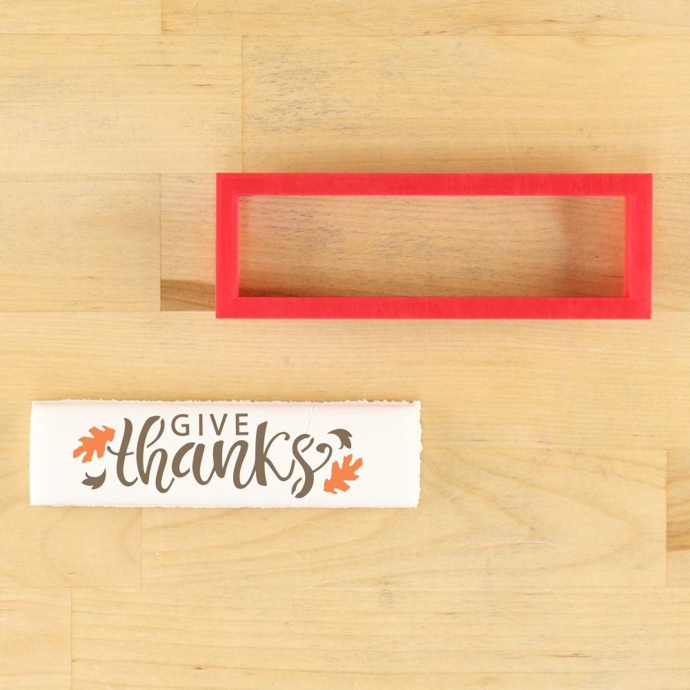 Give Thanks Cookie Stick Stencil