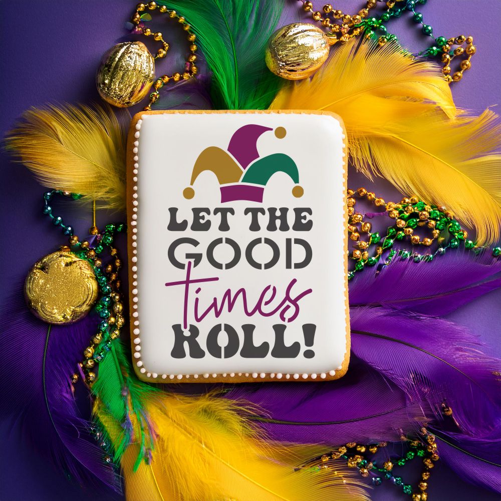 Let the Good Times Roll Mardi Gras Cookies