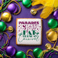 Fat Tuesday Mardi Gras Cookie Stencil