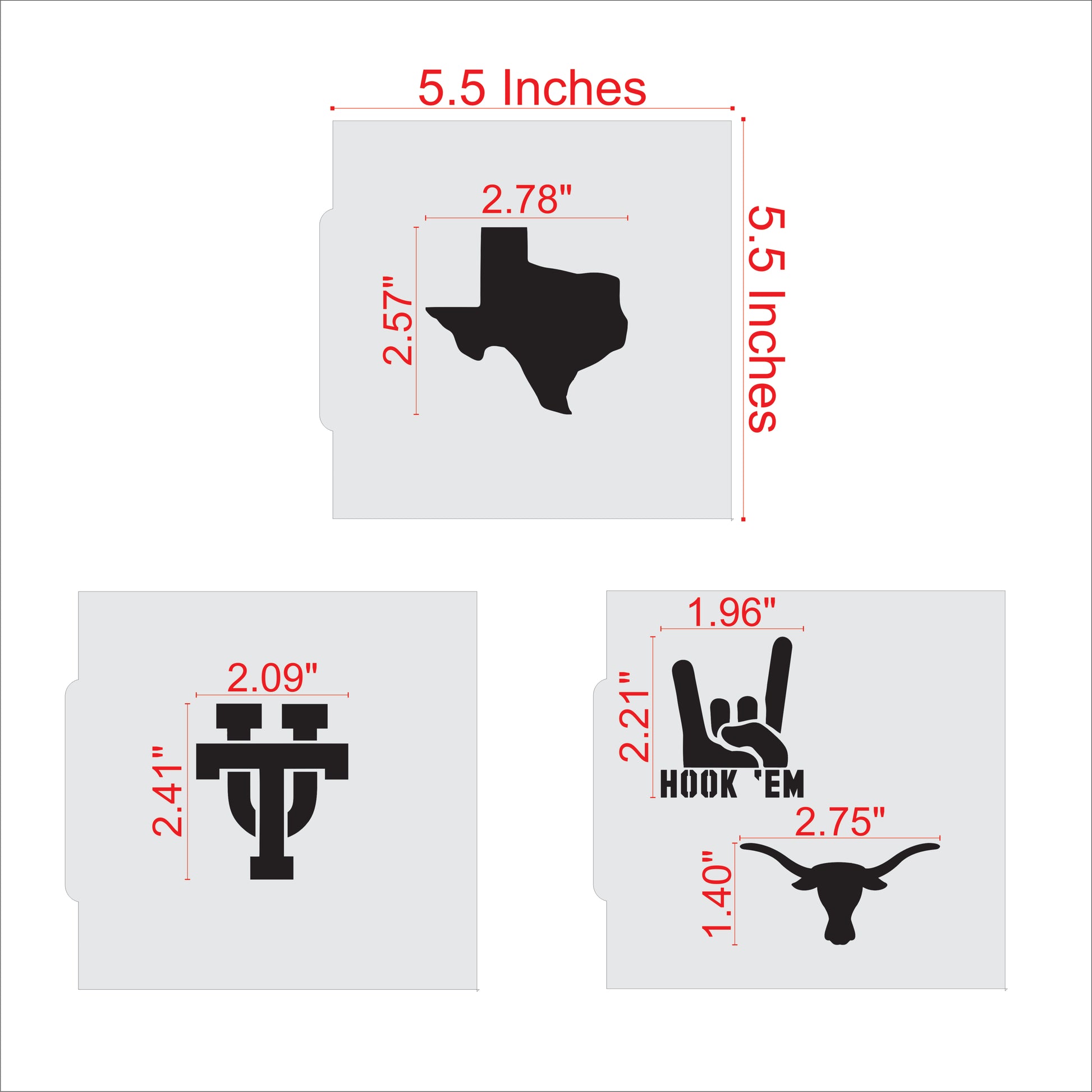 Texas Longhorn Stencils for Decorating Cookies – Confection Couture Stencils texas-longhorn-stencils-for-decorating-cookies-confection-couture-stencils