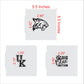  Kentucky Wildcats Cookie Stencil Set Measurements