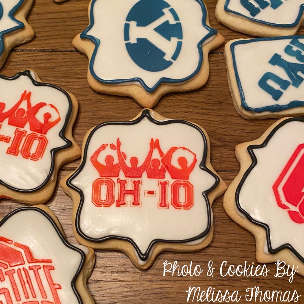 Ohio graduation cookies by Melissa Thomas