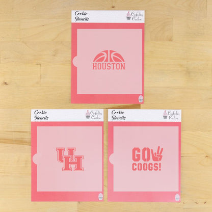 Houston Cougars Cookie Stencil Set
