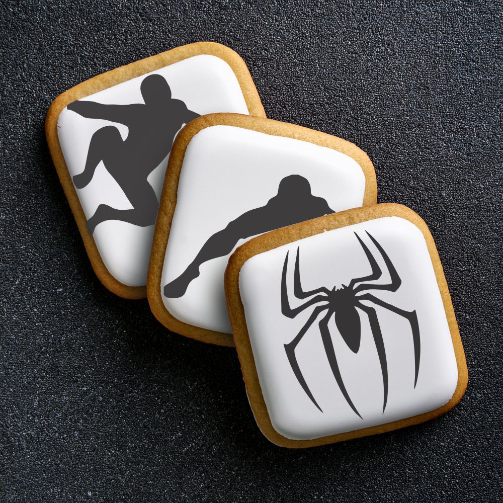 Superhero Spider Cookies