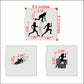  Female Runner Cookie Stencil Set Measurements